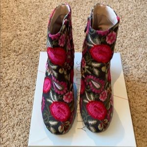 Sole Society Mulholland Embroidered Boots